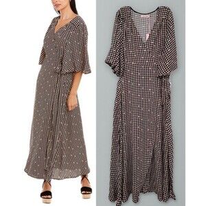 Traffic People womens Reckless
Wrap Midi Dress, small